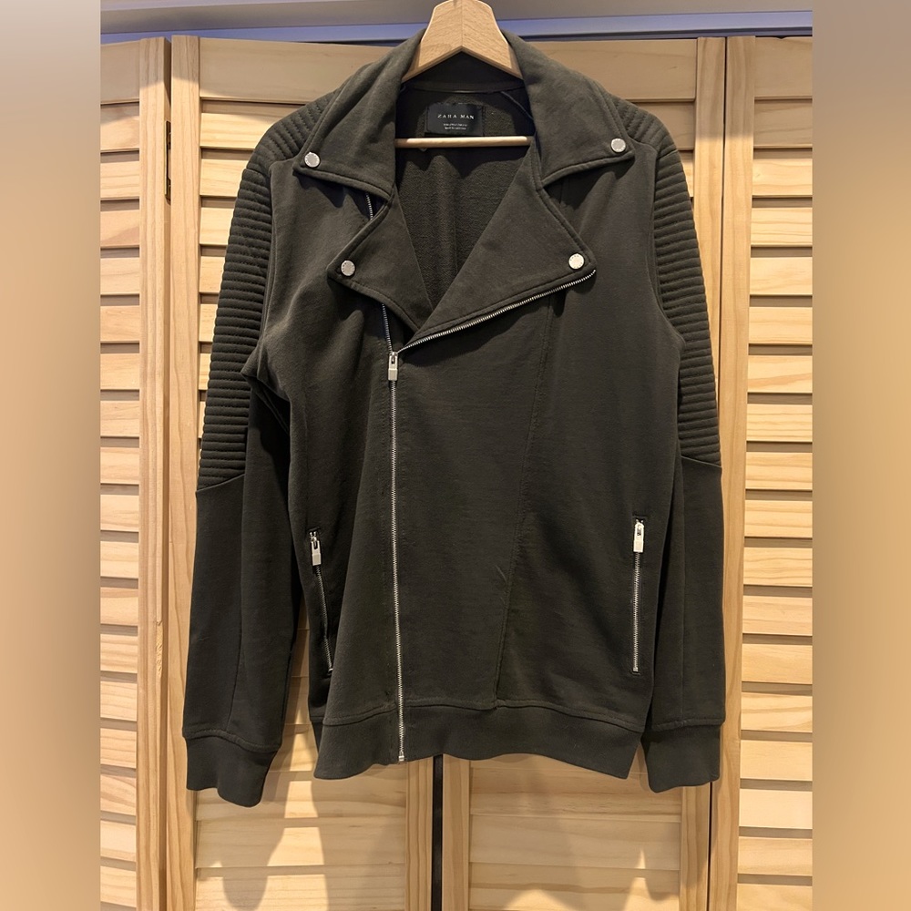 Zara Cotton Biker Jacket